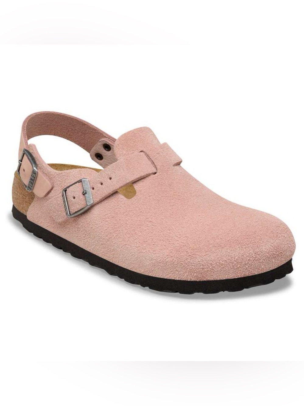 Birkenstock Tokyo  Pink Suede Slingback Clog with Buckle size 7-7.5 women H21N18